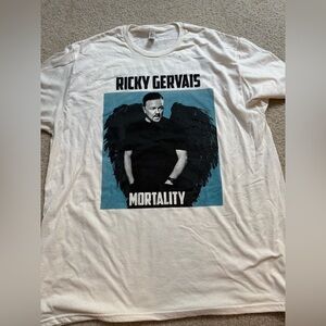 Ricky Gervais Mortality XL European Tour Tee.